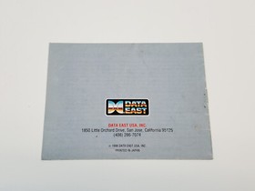 Bad Dudes Authentic Original NES Nintendo Manual Only *wear