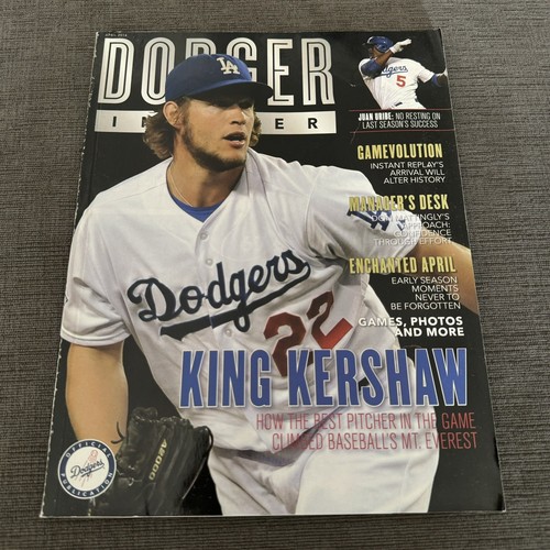 2014 Los Angeles Dodgers Insider Magazin/Programm Clayton King Kershaw April - Bild 9 von 12