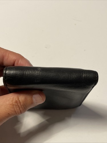 Cartera con tarjetero plegable de cuero genuino negra Firetrap - Imagen 7 de 16