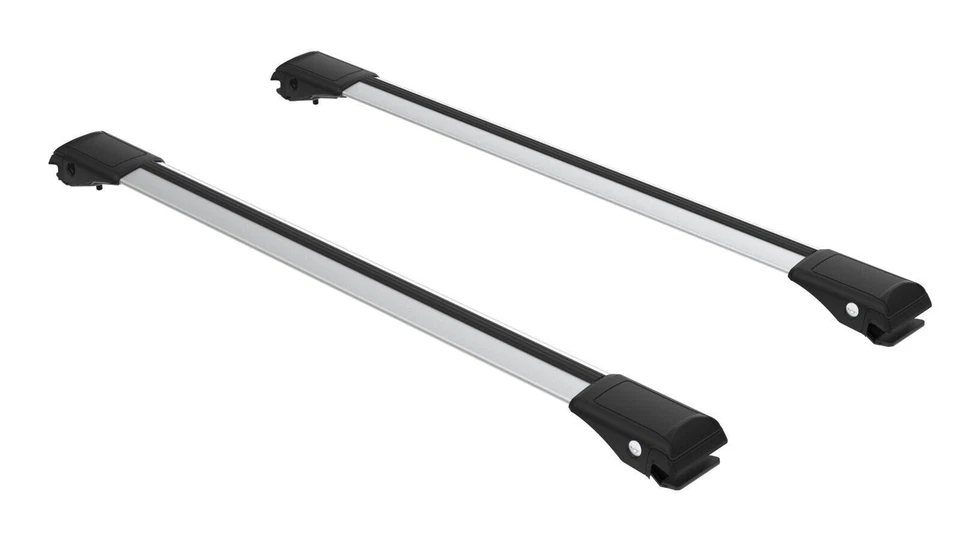 For Audi A4 B8 2008-2016 Allroad Quattro Roof Rack Cross Bars Silver Roof Bar 2x - Image 2 of 4