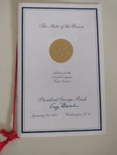 George H.W. Bush State of the Union 1991 Signed RARE Presidential Collectable