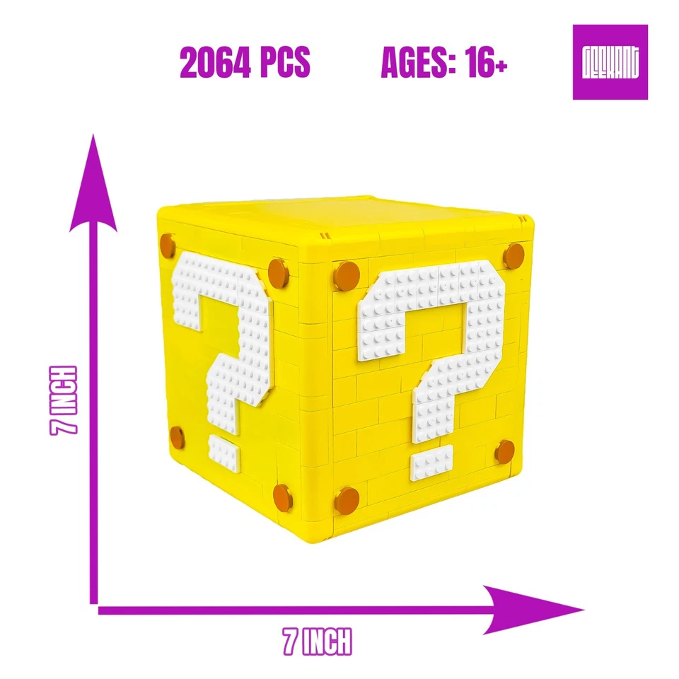 Juego de bloques de construcción de figuras GEEKANT - Bloque de signos de interrogación Super Mario 64 71395 Foto 3 de 4