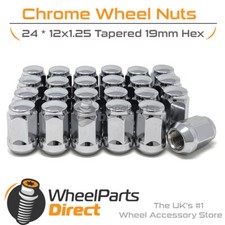 Wheel Nuts (24) 12x1.25 for Nissan Patrol [Mk4] 89-97 on Aftermarket Wheels