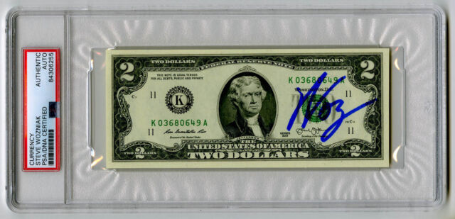 Steve Woz Wozniak SIGNED Two 2 Dollar Bill Apple Computer PSA/DNA AUTOGRAPHED Steve Woz Wozniak SIGNED Two 2 Dollar Bill Apple Computer PSA/DNA AUTOGRAPHED