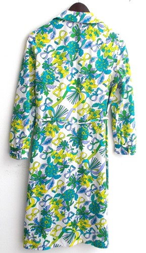 Damen Kleid Langarm weiß bunt gemustert Gr. 42 v. ARA Modell - Picture 2 of 2