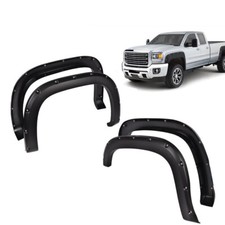 Pocket-riveted Wheel Fender Flares Fit For 2007-2013 Gmc Sierra 1500 Smooth New