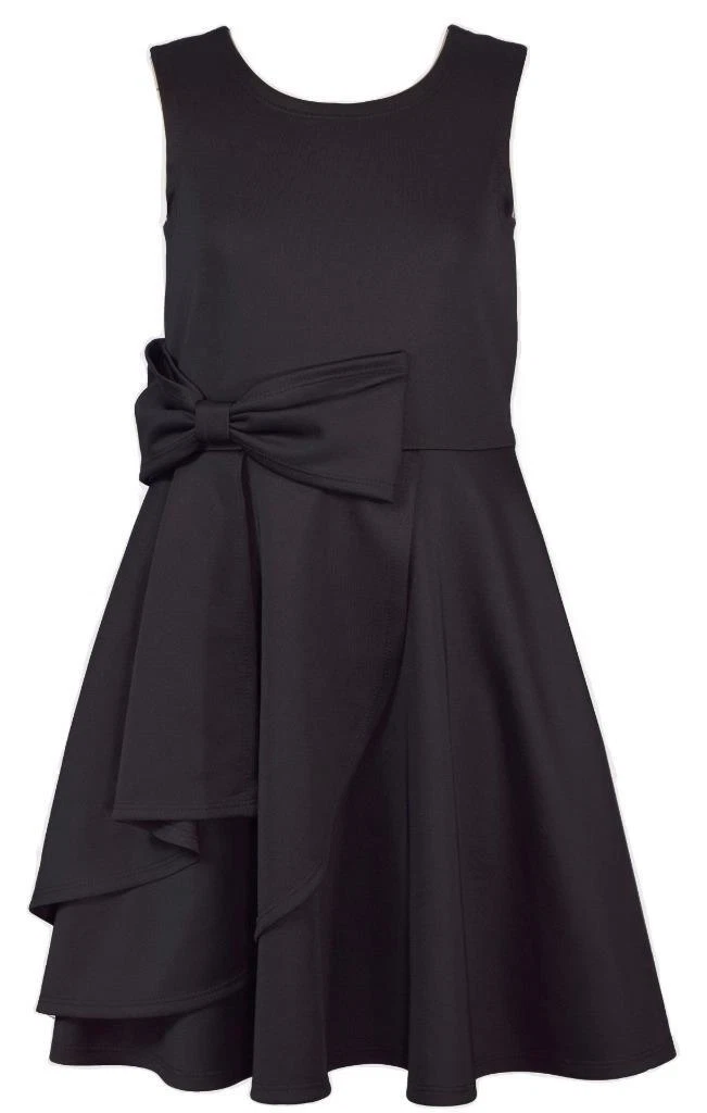 Black scuba skater hot sale dress