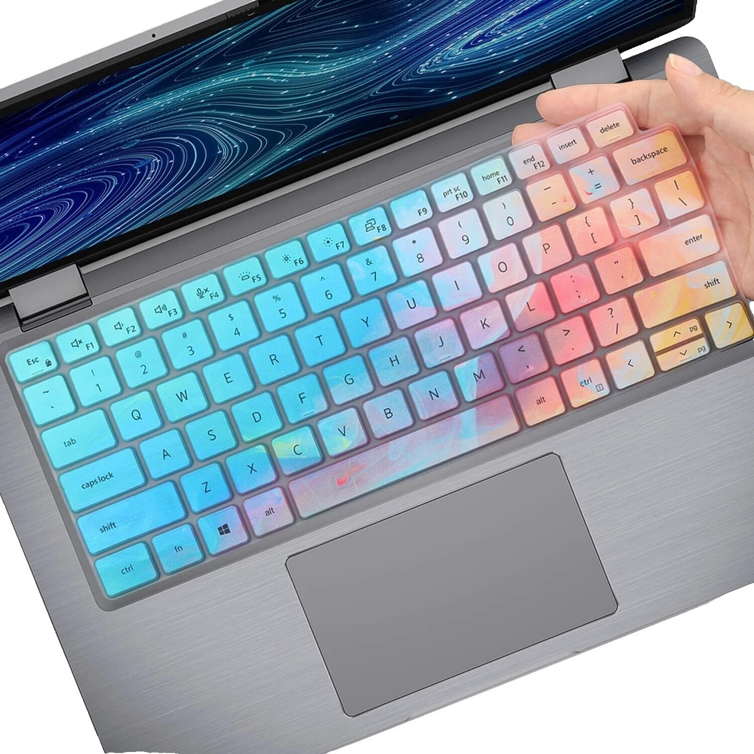 Protectores de teclado de computadora Multicolor Para Dell