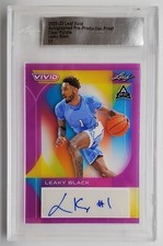 2022-23 Leaf Vivid PP Proof Clear Purple Leaky Black Autograph RC 1/1 Auto