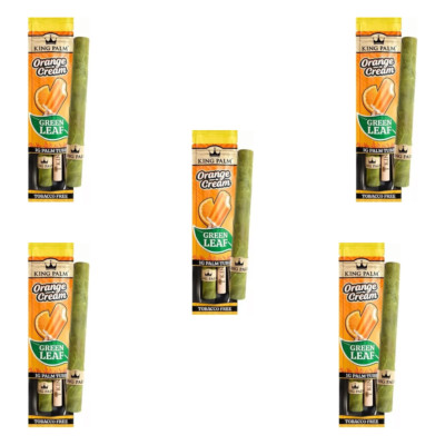 King Palm | Single Mini Pre Rolled Cones | 5 Pack Bundle | Orange Cream