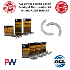 ACL 0.25 mm Main & Conrod Bearing w/ Thrust Washer Set For Nissan SR20DE SR20DET