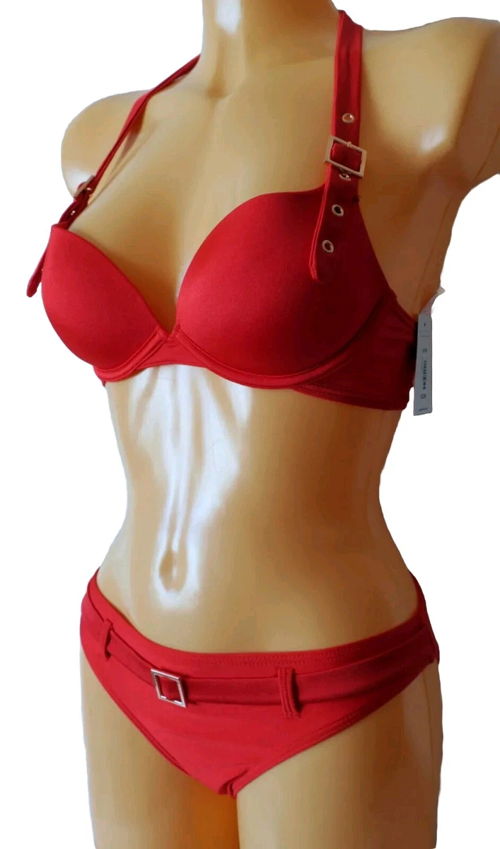 Ladies sales red bikini