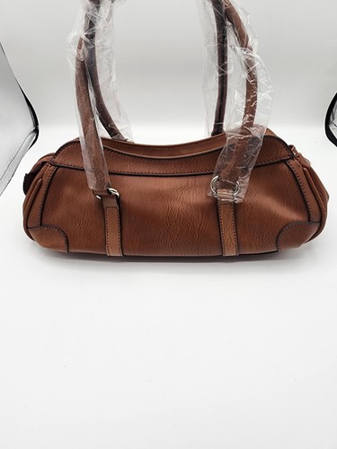 Bellerose Brown Leather Handbag/Purse New w/Tags Style #CY-004 - Picture 4 of 13