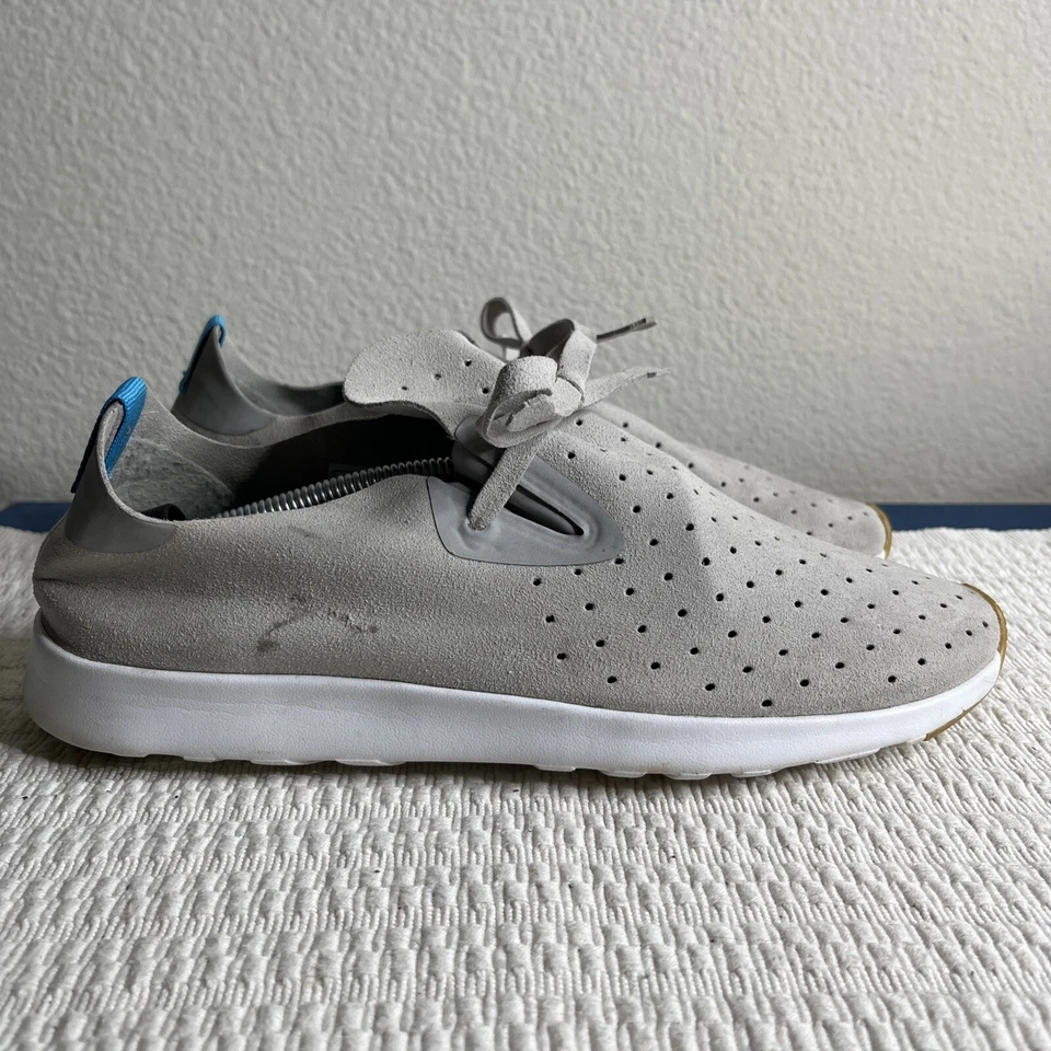 Native Apollo Moc Sneakers Gray Synthetic Perforated Slip On Shoes W 9.5 M 7.5 - Image 2 of 4