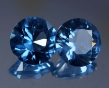 15 Ct  Natural Santa Maria Blue Aquamarine Round Cut Loose Certified Gemstone