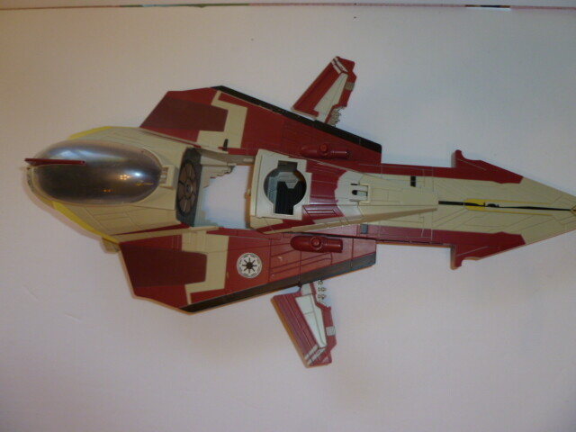 Star Wars 未開封 STAR WARS OBI WAN KENOBI'S JEDI FIGHTER SHIP TOY 2008 LFL C