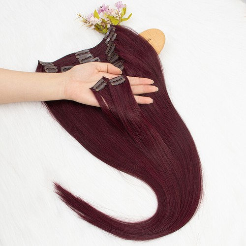 Long 100% Remy Brazilian Clip In Human Hair Extensions Straight 7 Pieces 100G - Picture 26 of 42