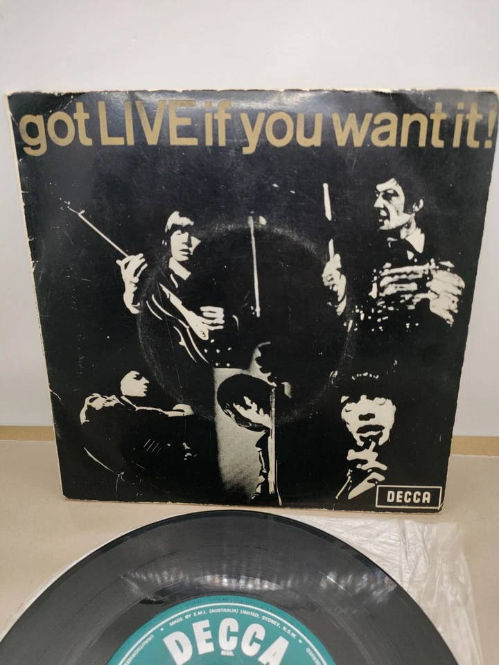 The Rolling Stones ‎– Got Live If You Want It! 7" Aus Press - Image 4 of 4