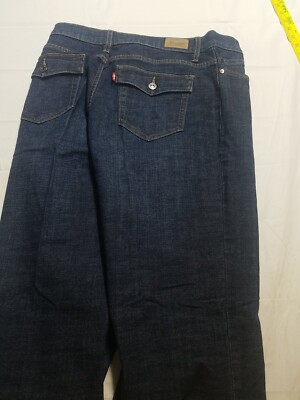 Levis 512 Jeans Perfectly Slimming Womens sz 14 Bootcut Flap Pocket Denim 33x31