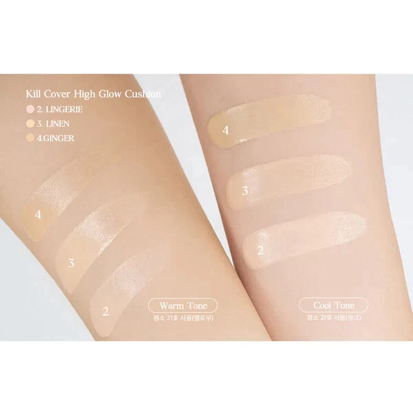 US SELLER CLIO Kill Cover High Glow Cushion Set (original&refill) - Image 2 of 2