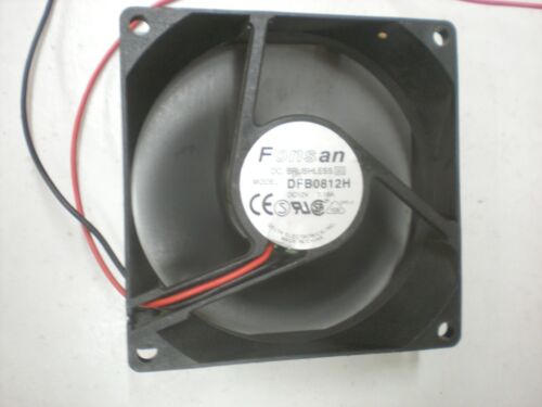 Fonsan DFB0812H Muffin Fan - 12VDC - 3-1/8" Square Frame - Runs