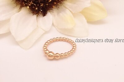 NEW Pandora Rose STRING OF BEADS Ring 54 7 187536 RETIRED