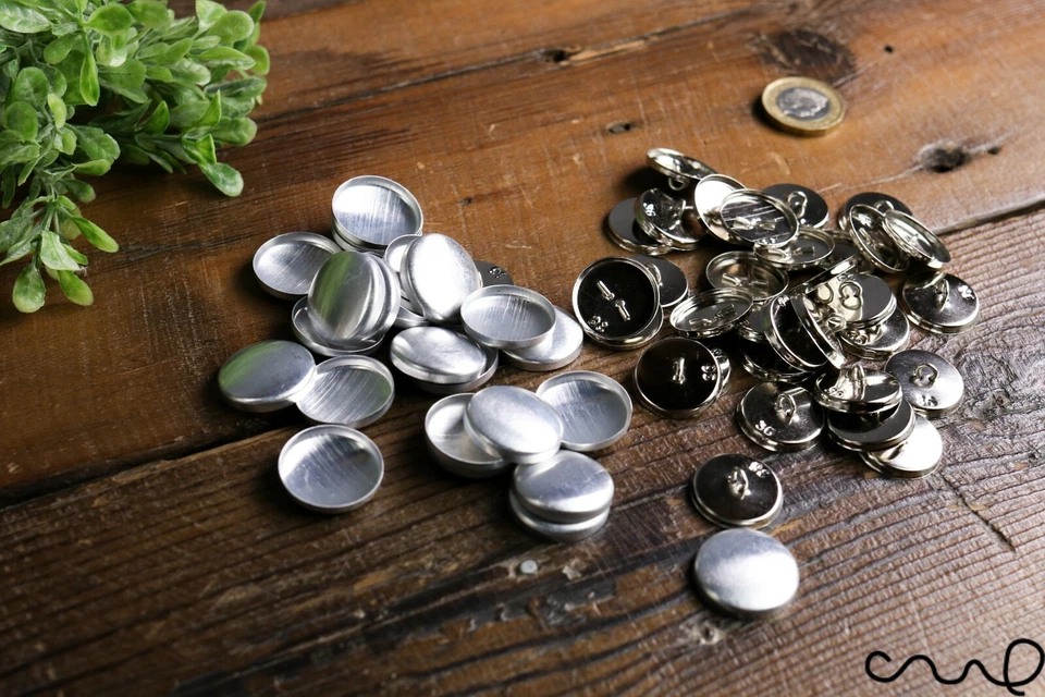 50 x 36L Heavy Duty Machine Fabric Cover Button Blanks Non Astor 23mm Upholstery - Image 2 of 4