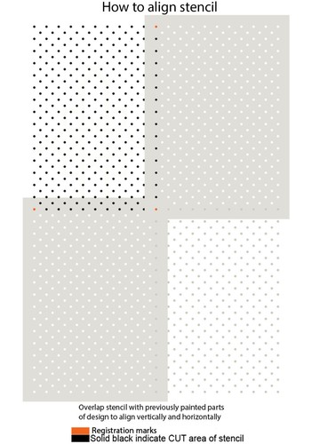 Tupfen Schablone Allover Muster Farbe Möbel Wand KUCHEN wiederverwendbar Handwerk TE135 - Bild 9 von 22