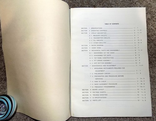 Icom IC-H2 VHF 2 Ch Radiotelephone Service Manual OEM - Picture 2 of 2
