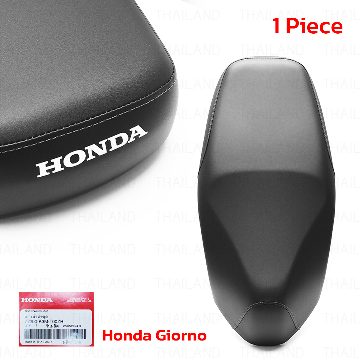 Black Double Dual Seat Fits Honda Giorno 125 Plus 2023 - 2024 | eBay