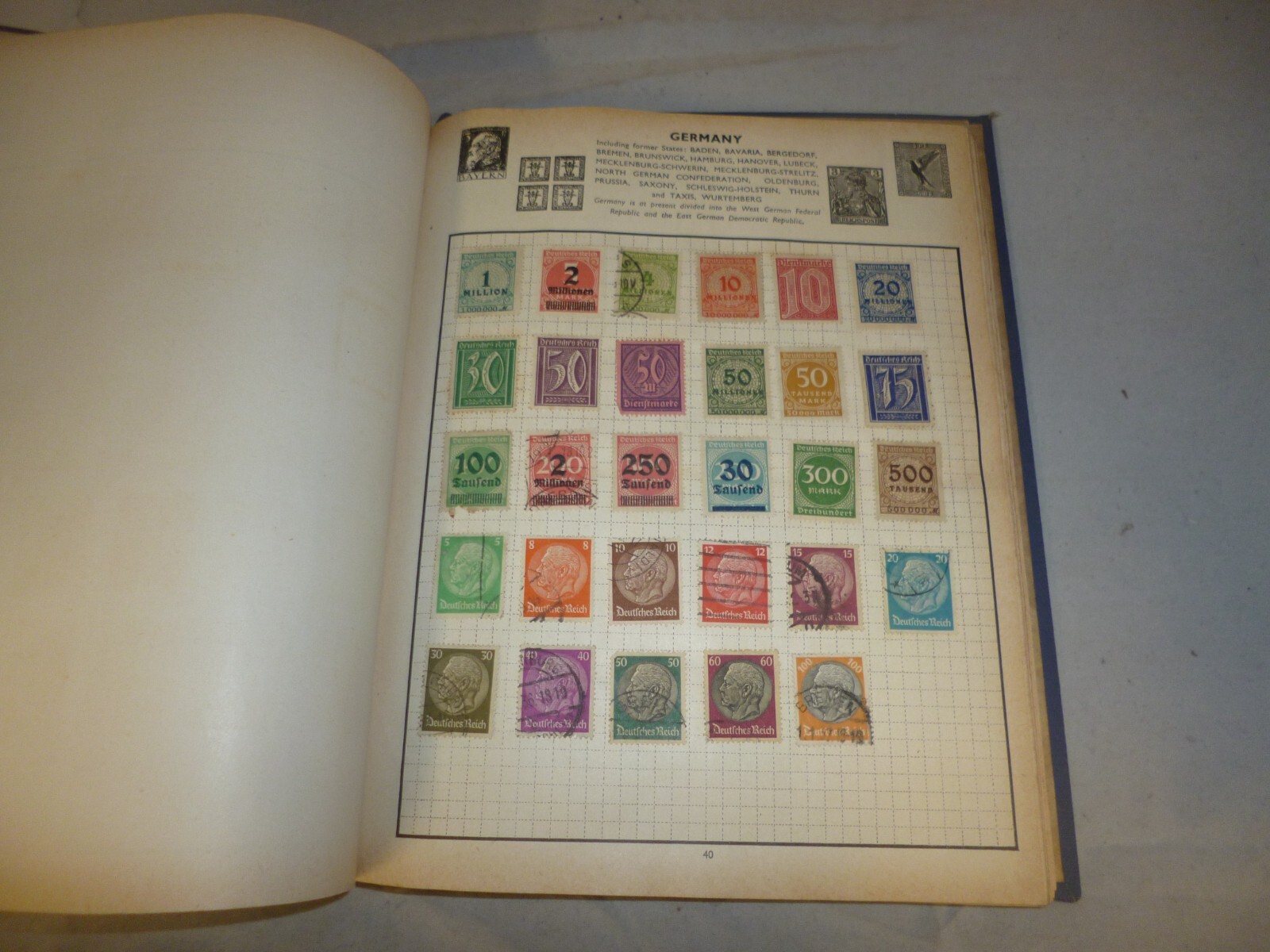 Album of old postage stamps eBay