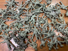 69 pc Vintage 1960's Lido Military Army Men Toy Soldiers WWII 2.5" ORIGINAL