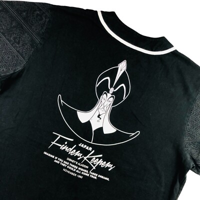 Disney x Neff Jefar Aladdin Finders Keepers Baseball Jersey Black   Large