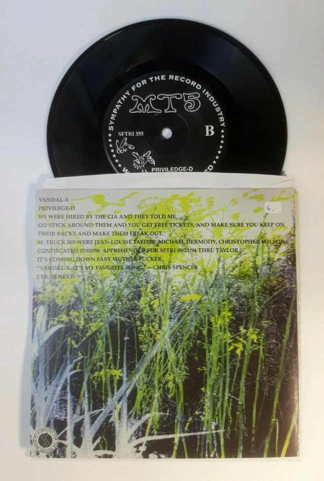 MONSTER TRUCK FIVE Vandal-X 7" lim | M NM | 1994 SFTRI | US NOISE Rock | MT5 - Bild 2 von 3