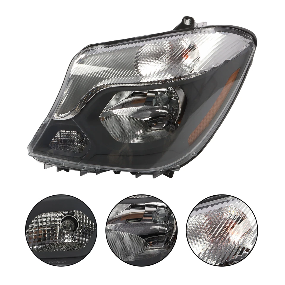 Halogen Headlight For 2014-2017 Mercedes-Benz Sprinter 2500 Driver Left Side - Image 3 of 4