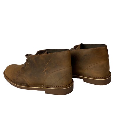 Clarks Mens Brown Leather Chukka Lace Up Boots Sz 9 M | eBay display picture 1