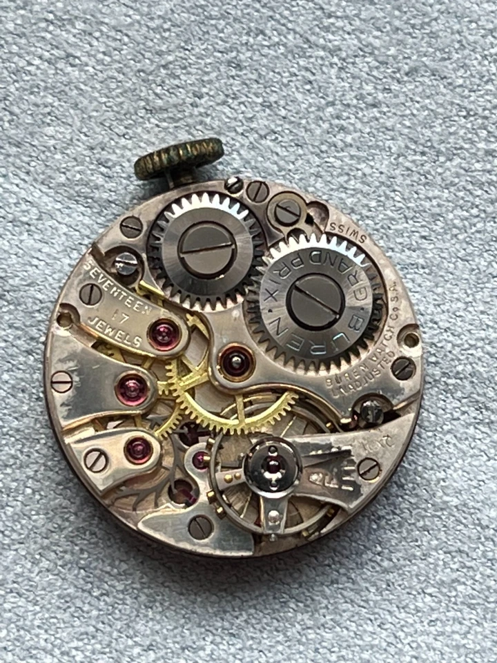 Buren, Reloj Suizo Relleno de Oro Colgante-Fob Foto 4 de 4