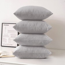 Velvet Cushion Covers or Filled Cushions Pack of 4 Decorative Sofa Throw 18 x 18