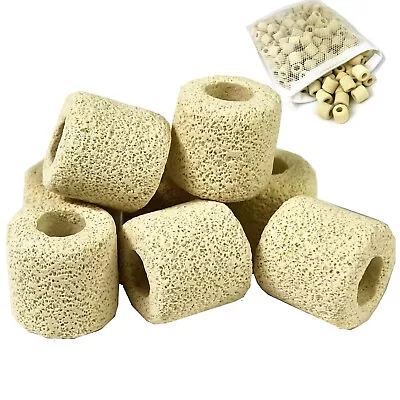 REEFING ART Ceramic Bio Filter Media Ceramic Rings 1/2/4/8/32 lbs aquarium sump canister