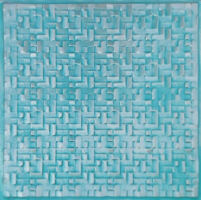 Grid System, Pop In, 24'' x 24'', 3D, PVC, Ceiling Tiles, OPAL Silver Patina