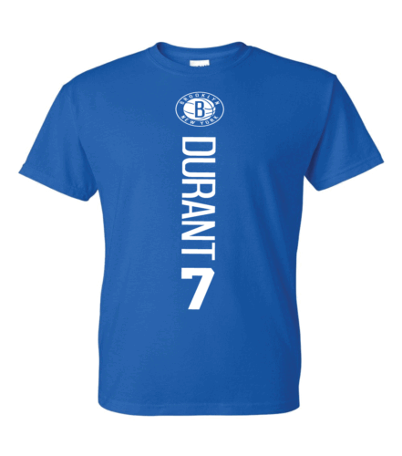 Brooklyn Nets Kevin Durant 7 Vertical T-Shirt - All Design Colors & Sizes S-5XL - Picture 10 of 25