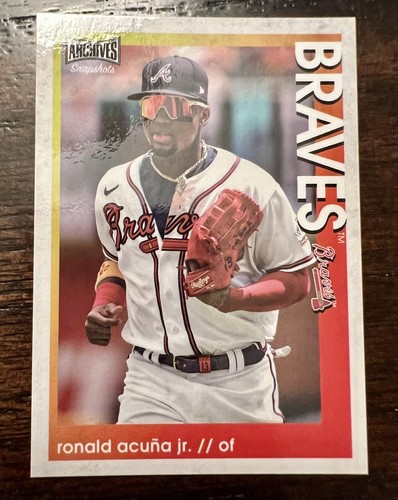 2022 topps archives snapshots RONALD ACUNA JR #5 Atlanta Braves