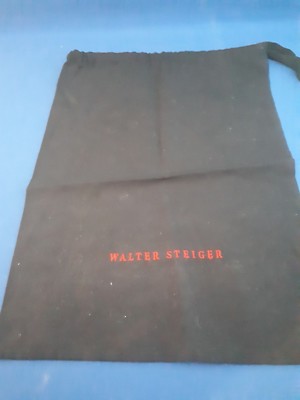STAUBBEUTEL / SACK '' WALTER STEIGER  '' SCHWARZ  ca 35  x 25 cm 
