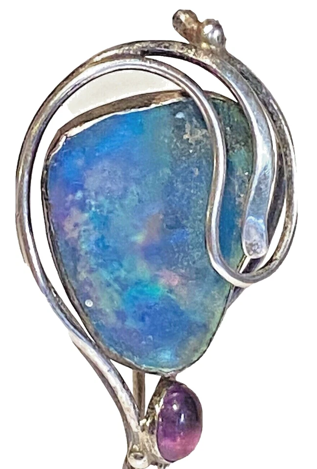 PINO BASTÃO ESCULTURA MODERNISTA ARTESANAL VIDRO ROMANO PRATA ESTERLINA VINTAGE Y P  - Imagem 2 de 4