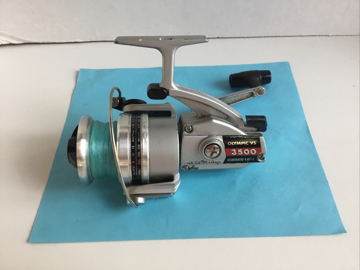 Working OLYMPIC VS 3500 Spinning Fishing Reel 4.67:1 Gear