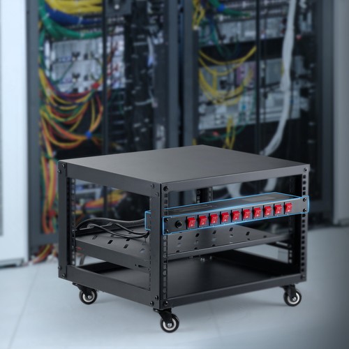 VEVOR 19" 1U PDU 10 Outlets Rack Mount Power Strip Surge Overload Protection - Picture 8 of 12
