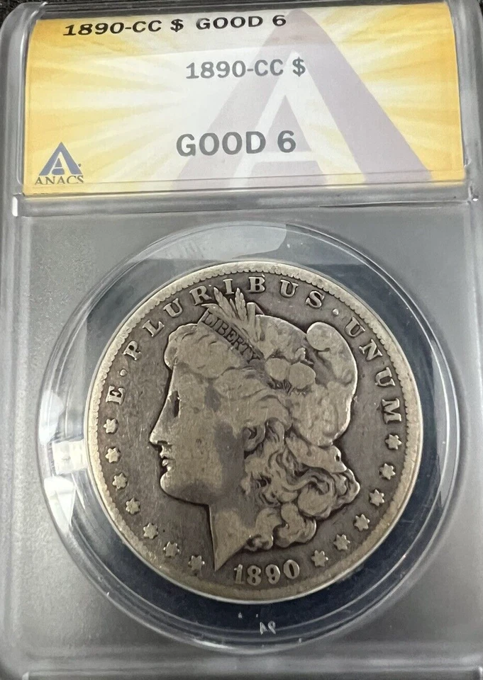 1890-CC Morgan Silver Dollar - Good 6 (Looks VG8) - Very Nice Carson City Coin! - Image 2 of 4