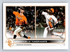 2022 Topps Update #US246 Sean Hjelle / Yunior Marte RCOM Giants Rookie