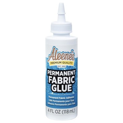 Permanent Fabric Glue 4 fl oz, Machine Washable Adhesive, No-Sew Strong Bond ...