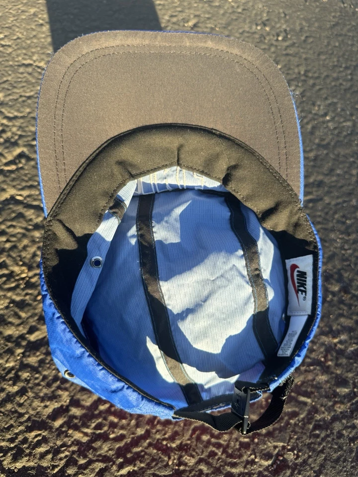 Gorra Nike Five Panel Nylon Strapback Años 90 De Colección RARA Increíble Estado Foto 4 de 4